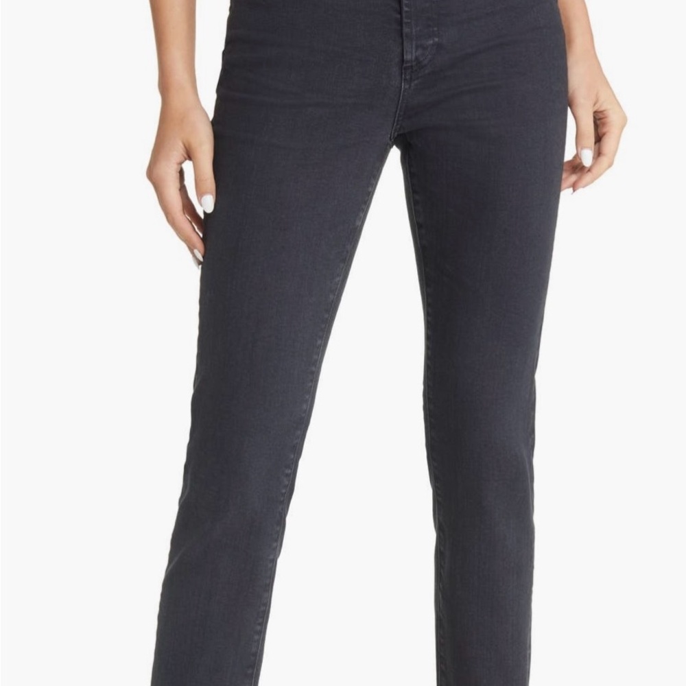 AG Adriano Goldschmied Dark Gray Straight Leg Jeans